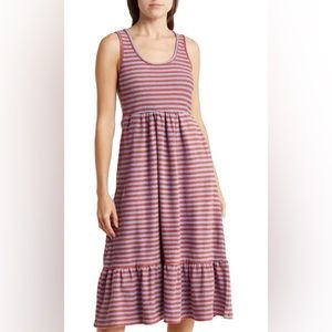 Maisie Beau NWT Ladies Red/Blue Striped Sleeveless dress